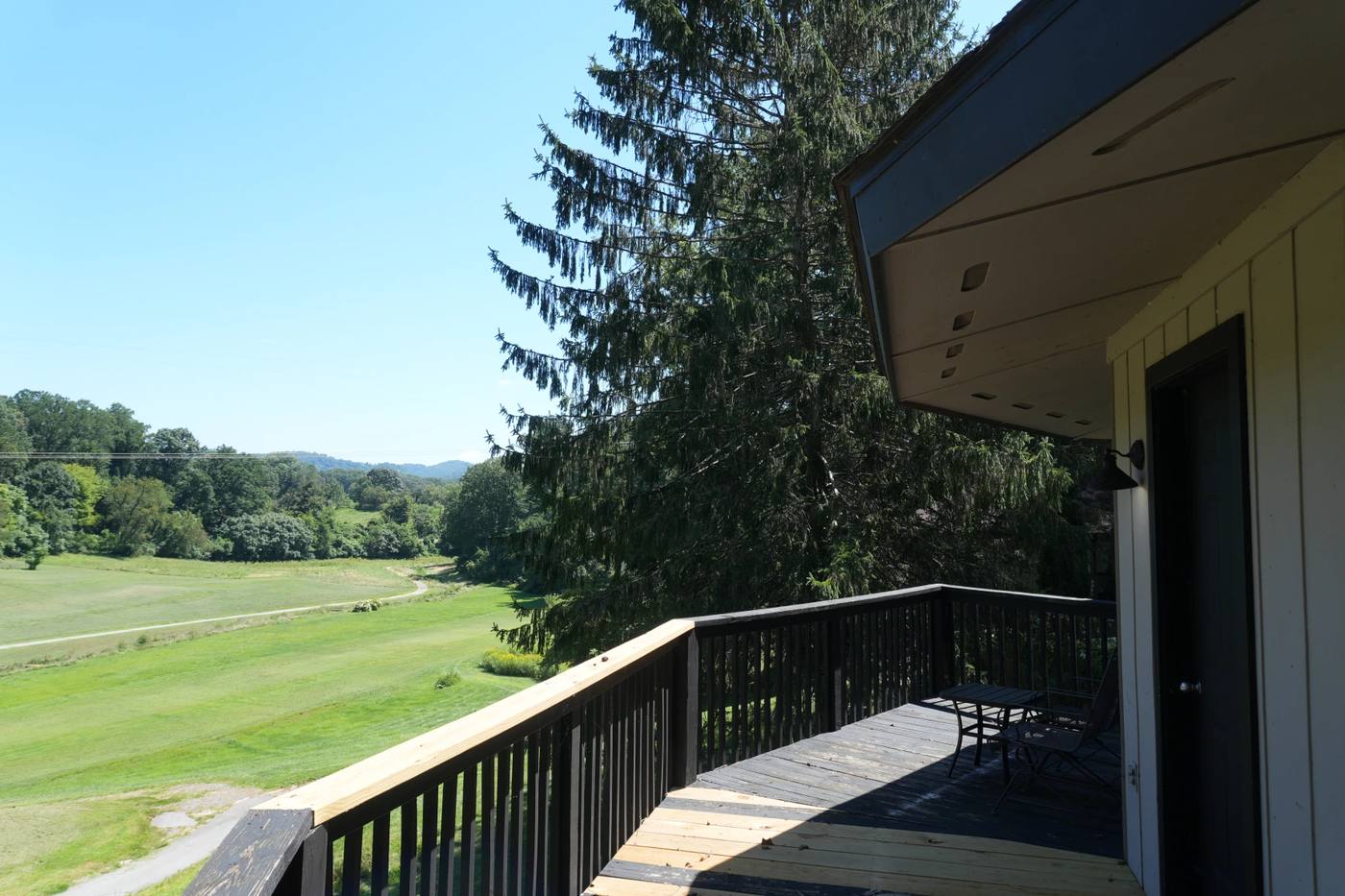 View from a villa deck over the valley