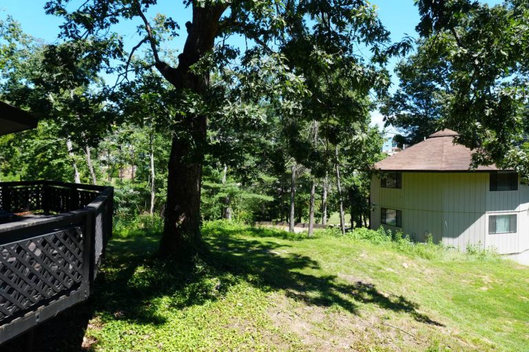 Villa exterior among the trees
